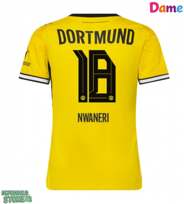 Borussia Dortmund Ethan Nwaneri #18 Replika Hjemmebanetrøje Dame 2026-27 Kortærmet